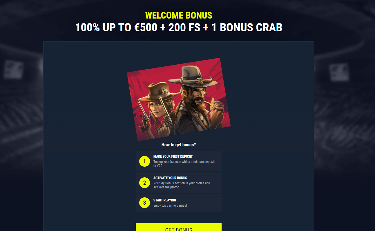 Welcome bonus on Rabona Casino up to 500$